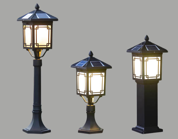 Classical Outdoor Lawn Light, Solar Garden Light